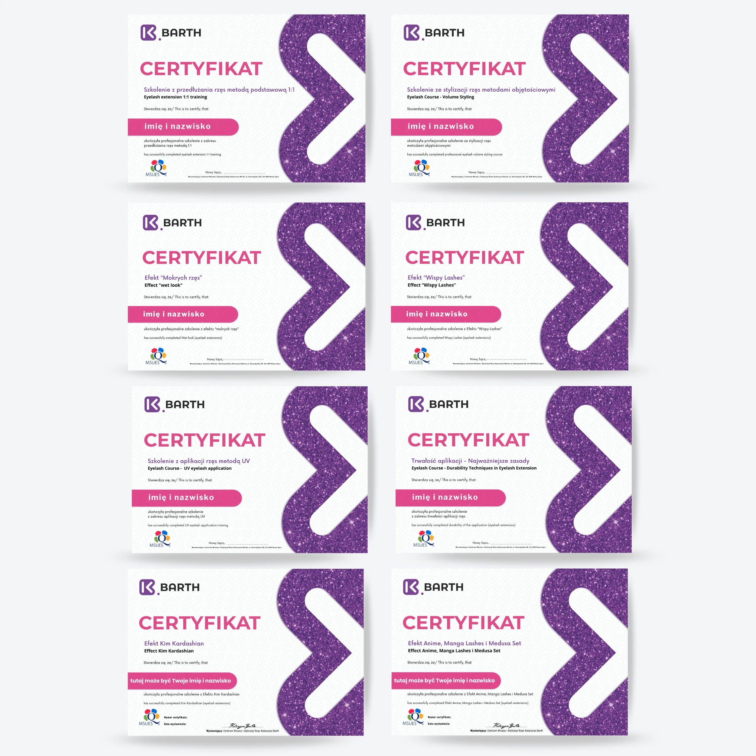 certyfikaty 11 online